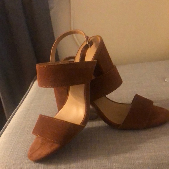 double strap block heel sandals